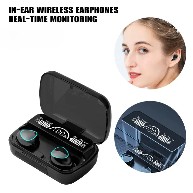 Wireless Bluetooth Earbuds With Mic – ANC & Waterproof