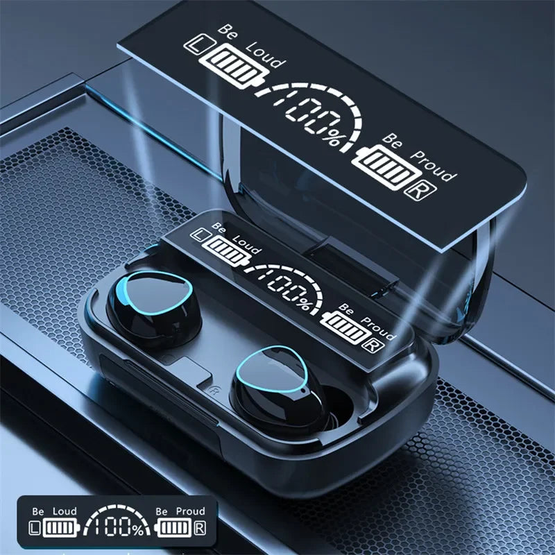TWS Wireless Earbuds With Charging Case – Deep Bass Sound