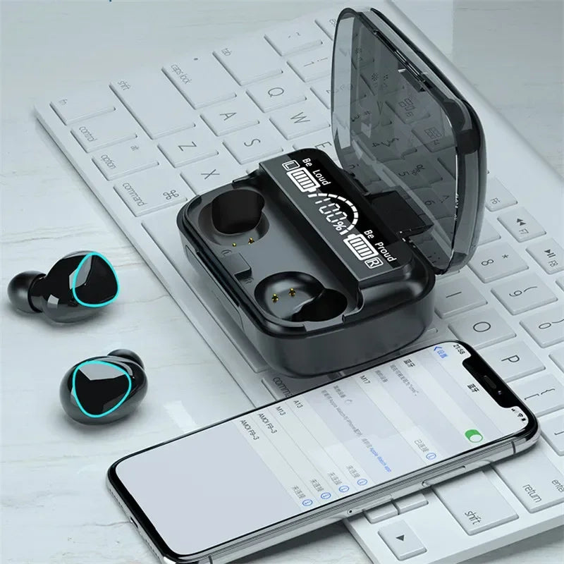TWS Wireless Earbuds With Charging Case – Deep Bass Sound