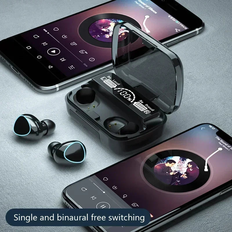 Bluetooth 5.1 Wireless Earbuds HiFi With LED Display